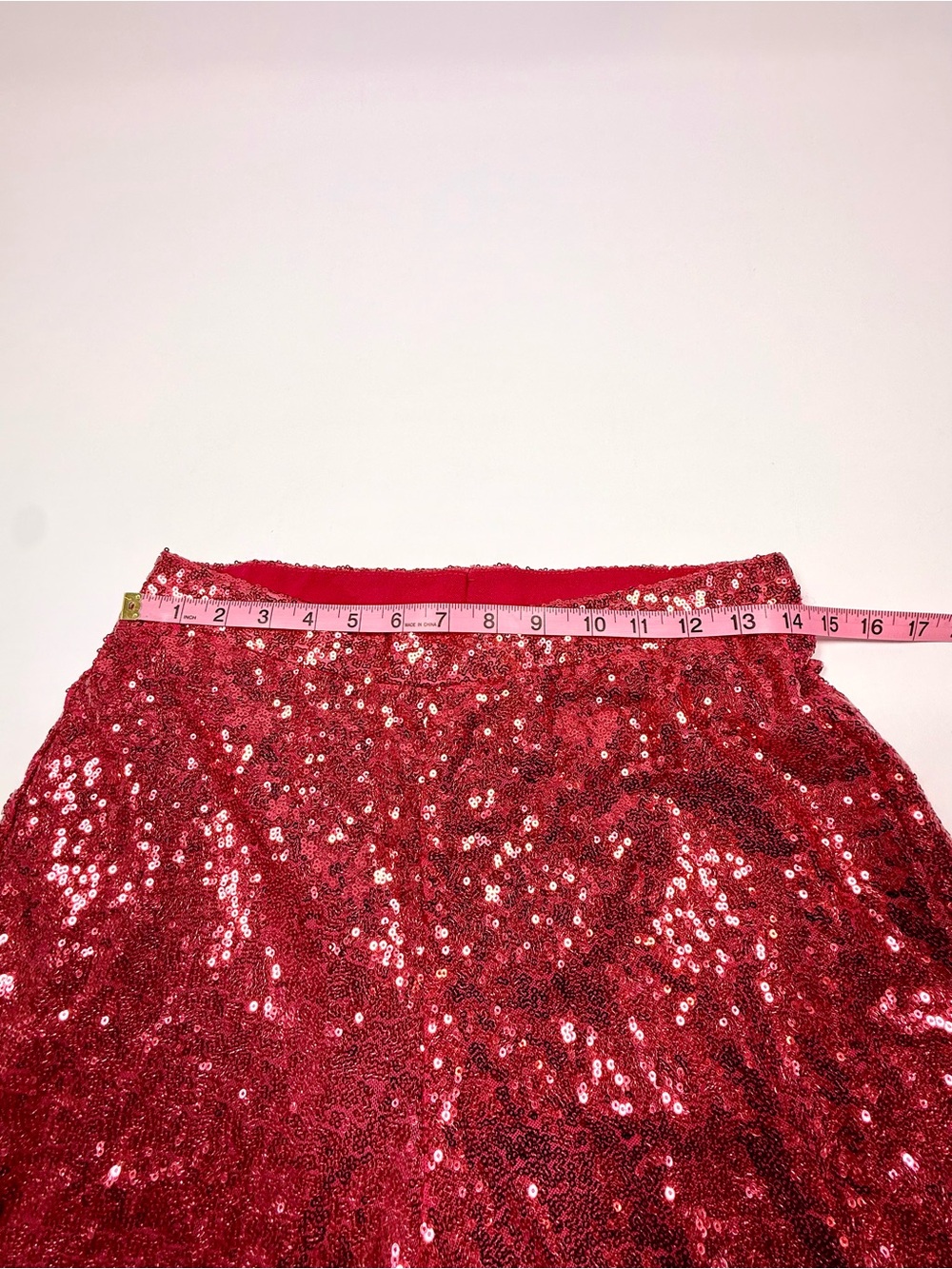 NWT Sincerely Jules Pink Sequin Elastic Pants Size L WATCH VIDEO TO SEE SPARKLE - Picture 7 of 10